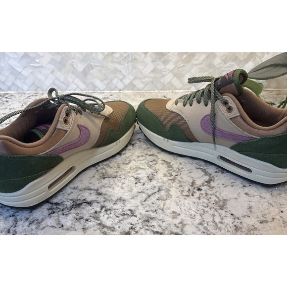 Size 7 Nike Air Max 1 NH  DR9773-300 TreeLine Skunk Men's Sneakers - Picture 7 of 16